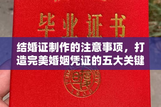 儋州结婚证制作的注意事项，打造完美婚姻凭证的五大关键点